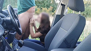 Stepdad Fucks Stepdaughters in the Car