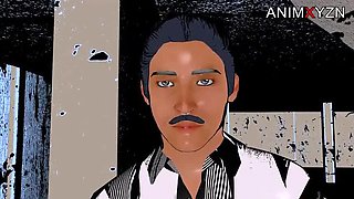 Neha Bhabhi Hot Desi Aunty Gets Drenched in Rain - Hindi Sex Scene with Stepmom