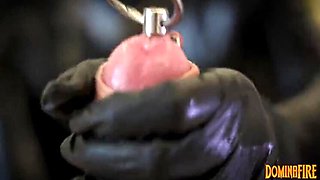Latex Mistress Dominafire Extreme CBT & Sounding Slave Milked in 4K
