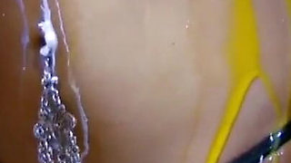 Wet and messy action for big ass babe