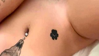 Big boobs milf masturbates with her dildo