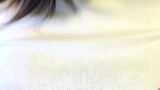 Brunette amateur babe anal POV
